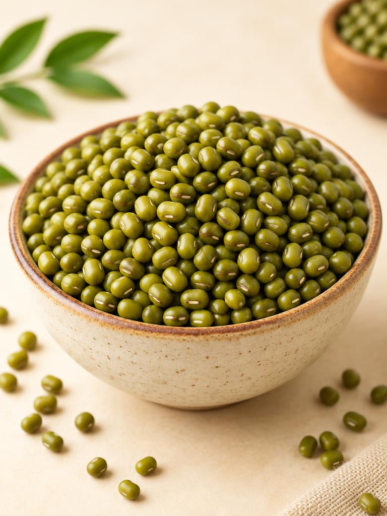Whole green gram (pesalu), the main ingredient for pesarattu